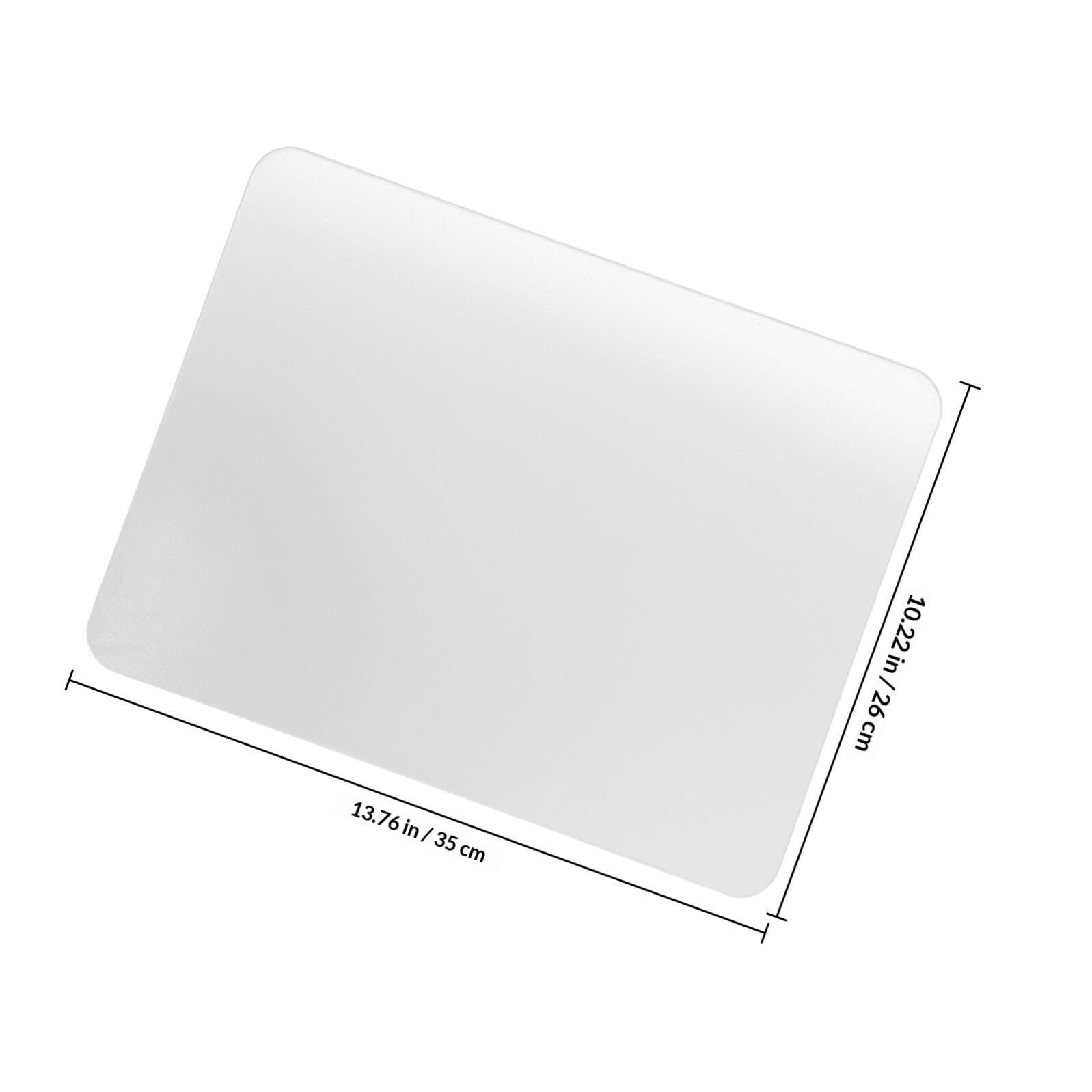 Tappetino per Mouse Design Trasparente in Vetro Temperato Stabile e Antiscivolo per Decorazione Tavolo per Gaming Scrivania