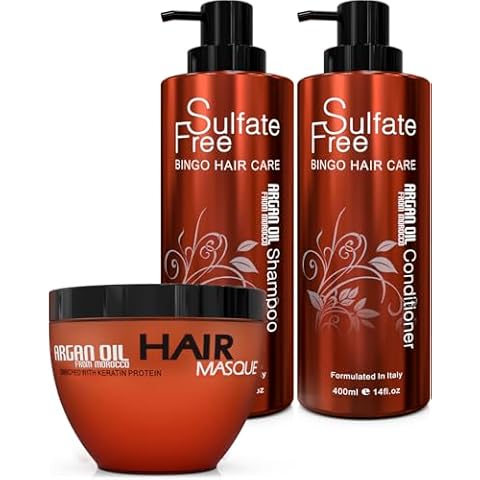 Moroccan Argan Oil Hair Mask and Moroccan Argan Oil Shampoo and Moroccan Argan Oil Conditioner Cover