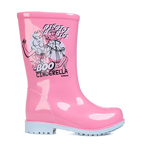 Bota Disney Rain Magic, Grendene Kids, Criança Unissex, Azul/Rosa, 26/27
