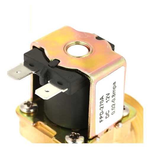 Válvula solenoide normalmente cerrada DC12V de agua con rosca G3/4 4