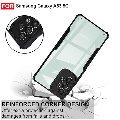 Image of Amazon Brand - Solimo Mobile Cover for Samsung Galaxy A53 (Polycarbonate Matte Black)