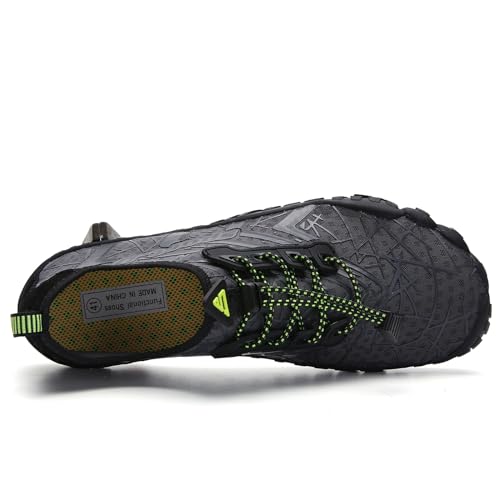Image of UBFEN Water Shoes for Men Women Quick Dry Swim Aqua Socks | Lightweight Barefoot-style Fit, Rubber Sole, Hiking, Fishing, Kayaking, Beach, Pool, Boating, Diving And Water-to-land Wear