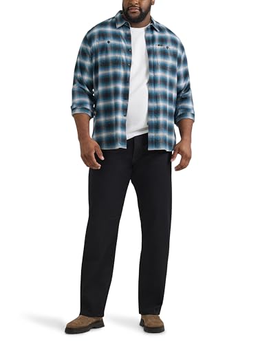 Lee Herren Big & Tall Extreme Motion Relaxed Straight Jeans, Schwarz, 46W / 34L – Ansicht 4