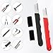 Matwsec 4 Pcs Garden Tool Sharpener, Mini Scissor Sharpener, Portable Knife Sharpener for Garden Tool Trimming Knives Cutter Scissor Blade Axe Clipper Pruners Kitchen Garage Outdoor