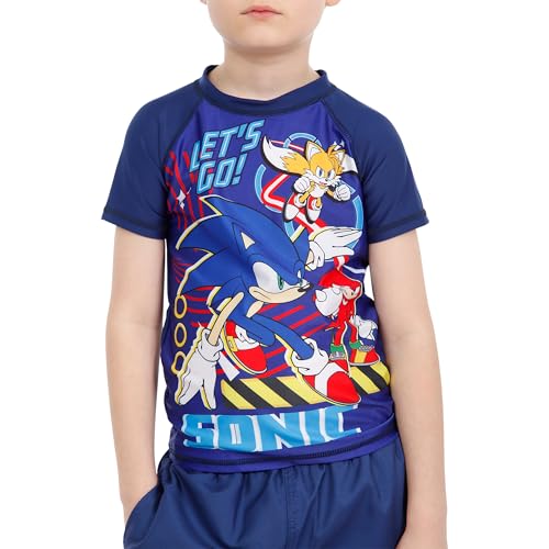 Sonic The Hedgehog Boys 2 Piece Swim Set | Boys Blue 143