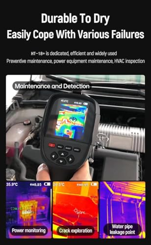 GOYOJO 256x192 Thermal Imaging Camera with Dual-Light Fusion, -4~1022°F, Handheld Infrared Thermal Imager for Home Inspection HVAC Electrical Plumbing Leak Detection and Mechanical Maintenance - Image 3