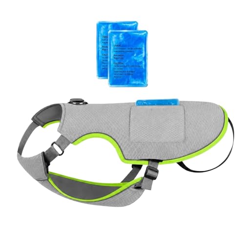 Chaleco refrigerado para perros contra el calor extremo ajustable transpirable 2