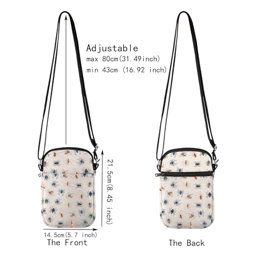 JXGZSO Spider Cross Body Bag Arachnid Shoulder Bag Spider Lover Gift Arachnologist Gift2