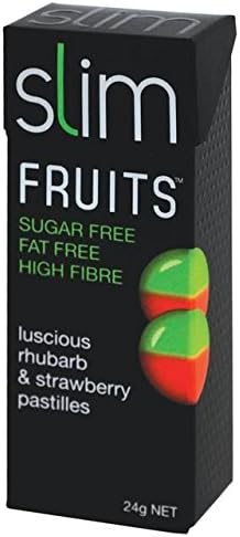 Slim Fruits - Luscious Rhubarb & Strawberry Pastilles - 24g