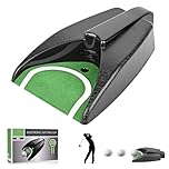 Gaethra Indoor Golf Putting, Battery Powered Golf Ball Returner, Portable Auto Putt Returner, Home & Office Training Aid with Strong Rebound & Compact Design, Gift for Beginners Golfs Practice