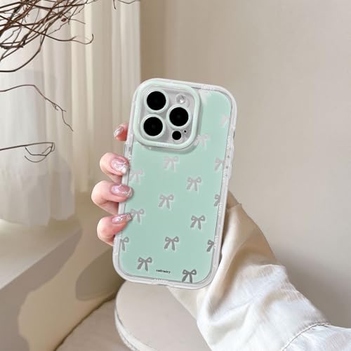 Coque iPhone 13 Pro motif nœud papillon mignon esthétique