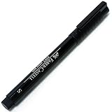 Faber-Castell fieltro tinta de China Pitt Artist Pen, S, NegroCon tinta pigmentada de China, fuerte résistnace a la luzResistente al agua, permanente, sin olor, sin ácido,Anchura del tracée: 0,3 mm,(167199)
