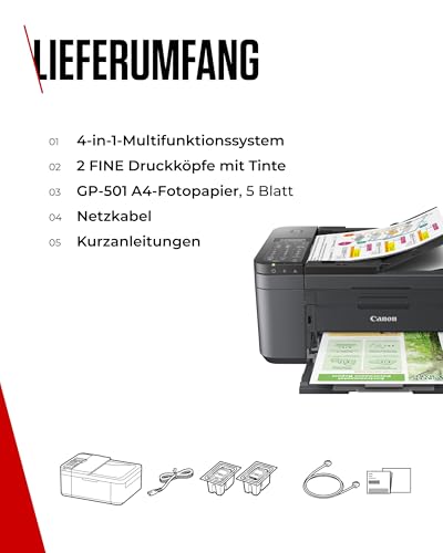Canon PIXMA TR4755i WLAN Tintenstrahl-Multifunktionsdrucker | Duplex | Fax – Ansicht 8