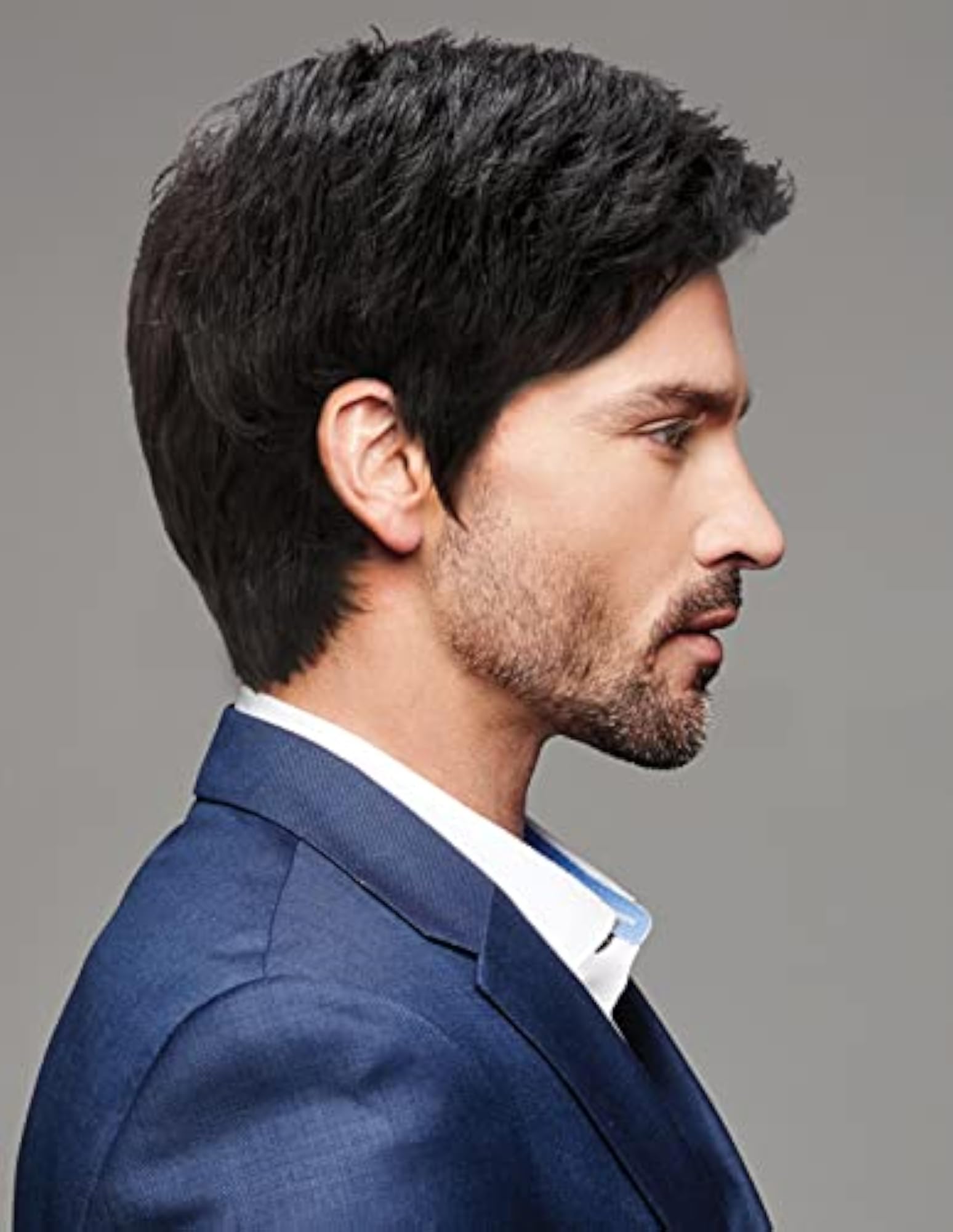 Short Curly Black Wig for Men, Cosplay and Halloween