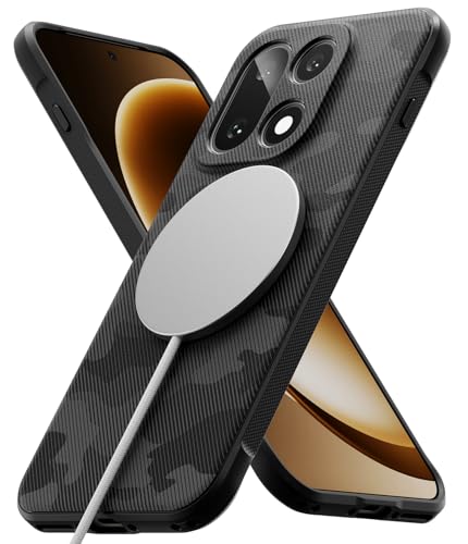Image of Ringke Onyx Magnetic for OnePlus 15 Case [Compatible with MagSafe] [Anti-Fingerprint] Ultra Thin Lightweight Shockproof Back Cover - Camo Black