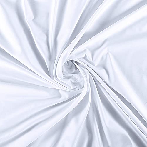 Image of Flat Sheets - Pack of 6 Soft Brushed Microfiber Fabric Shrinkage & Fade Resistant Top Sheet Easy Care (Double 90x100 inch White)