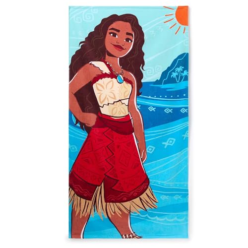 Disney Store Official, Serviette de Plage Vaiana, Serviette de Plage en Coton Doux à séchage...
