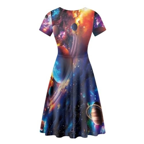 Image of Forchrinse Native Aztec Style Black White Geometric Women's Midi Dress Casual Long Dress Round Neck Swing Dress
