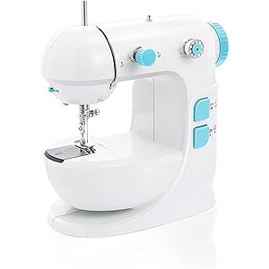Mini draagbare handnaaimachine Stitch Naai Handwerken Snoerloze kledingstoffen DIY handmatig pedaal