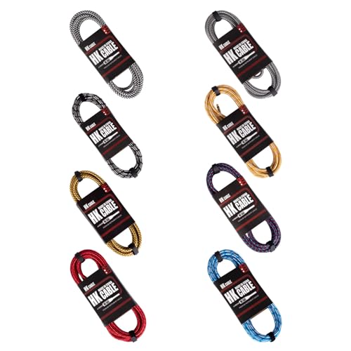 Câble de guitare électrique en 3 longueurs et couleur aléatoire pour équipement de musique