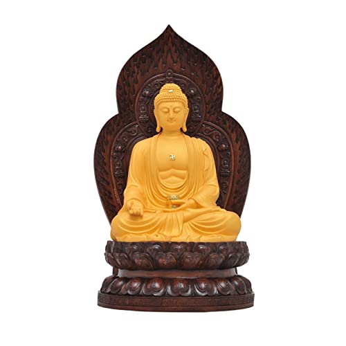 Sculpture de Bouddha équise et conçue pour apaiser l'ambiance du salon