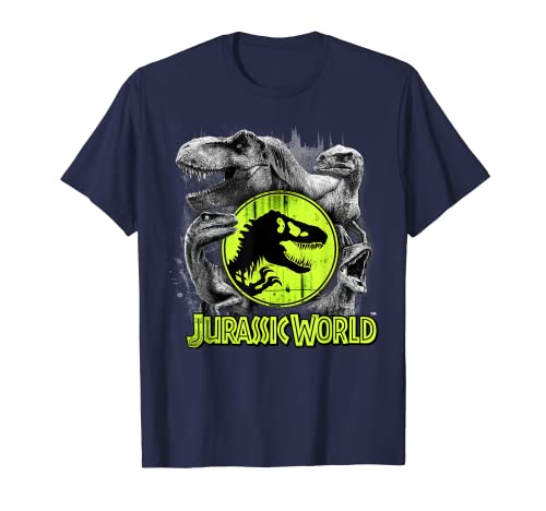 Jurassic World: Fallen Kingdom Dinosaur Collage Camiseta