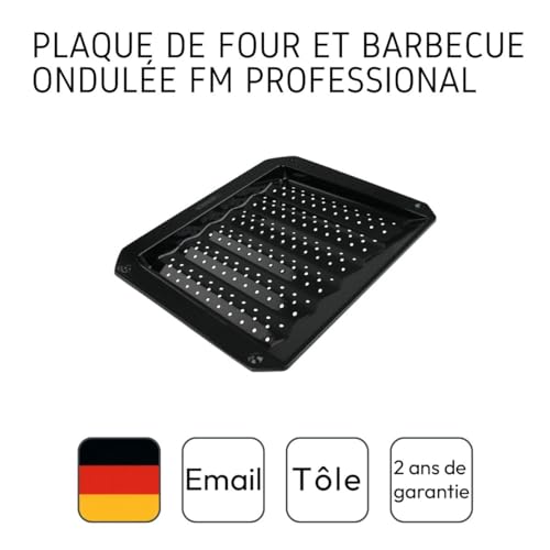 Plaque de cuisson four émaillée robuste 38 x 33 cm de qualité supérieure