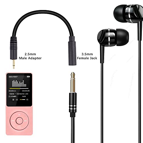 PNGKNYOCN 2.5mm to 3.5mm Short Cable,2 Pack 2.5mm Mono Plug to 3.5mm Mono Jack Adapter Audio Cable for Smartphone Headphone etc(16cm - Image 4