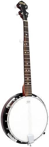 PYLE-PRO 5-String Geared Tunable Banjo with White Jade Tune Pegs