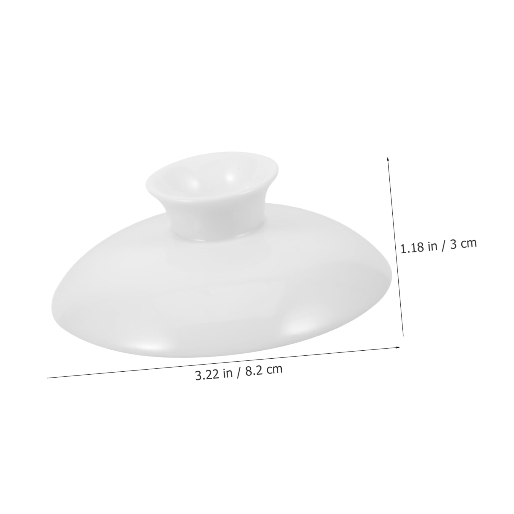 LABRIMP Tapa de taza de té de cerámica tapa jarra agua tapa de repuesto de tetera de cerámica tapa de repuesto para tetera tapa de repuesto para taza de té universal pequeña cubierta