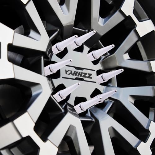 Image of 32PCS 9 /16-18 Chrome Cone /Conical Bulge Seat Wheel Spike Lug Nuts with 1 Socket Key Compatible with Dodge 2005-2011 Dakota 2004-2009 Durango 2002-2013 Ram 1500 2500 3500 2006-2009 Chrysler Aspen