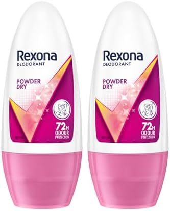 REXONA POWER DRY DEODORANT FOR WOMAN ROLL 50 ML PACK OF 2