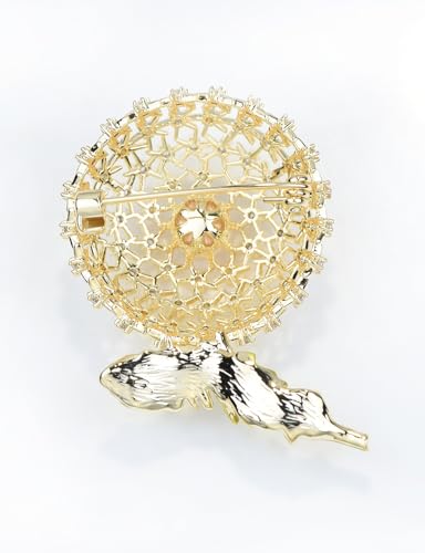 Image of Daisy Boutonniere Flower Lapel Pin Brooch Breastpin Sunflower Tie Pins Tie Tack Pins for Women Hat Jacket Suit