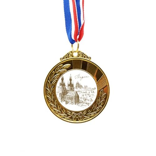 Cinta para medalla de oro primer lugar República Checa Prague Square