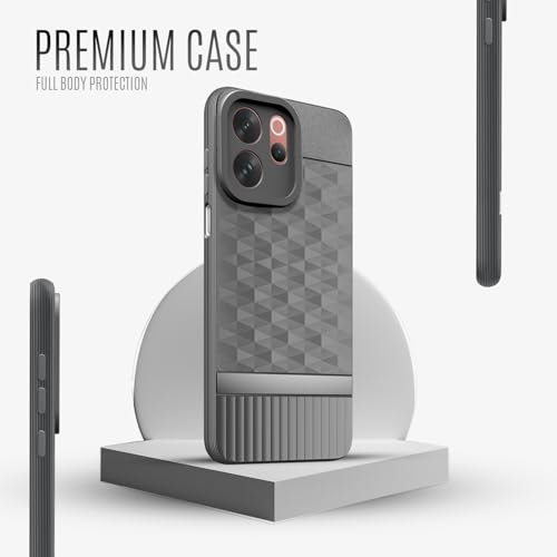 Image of Back Cover for Vivo V70 Elite 5G Camera Protection 3D Hexa Cube Design Silicone Protective Bumper Back Cover Case for Vivo V70 Elite 5G - Grey