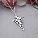 WSNANG Movie Arwen Evenstar Earrings Necklace Movie Inspired Jewelry Gift for Fans (Evenstar NL)