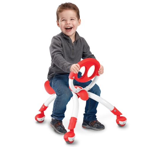 YBIKE Pewi Walking Ride On Toy - Toddler Walker for Ages 9 Months to 3 Years Old, 10 inches, Red, One Size (YPIW1)