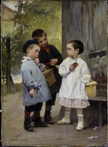Peinture sur toile art abstrait Henri Jules Jean Geoffroy déco 60x90