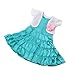 Produktbild Baoblaze Elegante Puppenbekleidung für 18" Mädchen Puppe - Einteiliges Kleid Abendkleid + Kurzmantel - 2pcs/Set - Grün