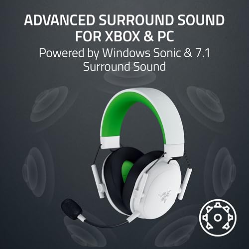 Image of Razer BlackShark V3 X HyperSpeed Wireless Gaming Headset for Xbox: 50mm Drivers - Cardioid Mic - 2.4 GHz, Bluetooth - Works with PC, Mac, Nintendo Switch, Smartphone - Long Battery Life - White