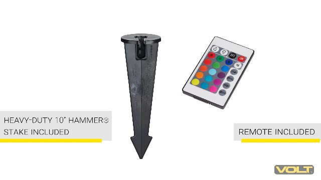 りょっちー VOLT 12V Color Changing RGBW Integrated LED Brass Spotlight