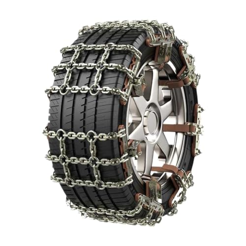 Cadenas de nieve para neumáticos de coche S XL 165 265mm cadenas antideslizantes para neumáticos cadenas antideslizantes para invierno y exteriores accesorios compatibles con el coche(Color Name: A)