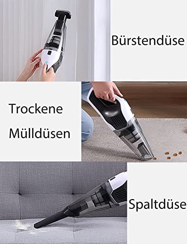 Covoxa Handstaubsauger Akku, Handstaubsauger Kabellos - 8000Pa Starke Saugkraft, 30 Mins Lange Laufzeit, Leichtes Design… - Image 6