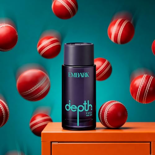 Image of EMBARK Depth Fuel Long Lasting Perfume for Men | 100ml Eau De Parfum | Citrus Aromatic Premium Fragrance | Gift for Men