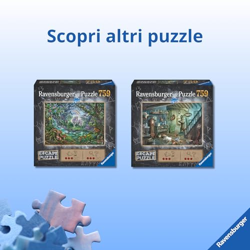 Ravensburger - Puzzle L'osservatorio Magico, Collezione Escape Puzzle, Idea Regalo Per Lei O Lui, Gioco Di Logica Da Tavolo Per Adulti, 759 Pezzi, 70X50 Cm - 6