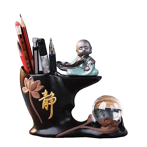 Porte-plume en céramique vintage style nordique pour décoration de bureau