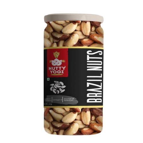 Nutty Yogi Premium Jumbo Brazil Nuts | Rich in Iron | No Preservatives | Brazil Nuts for Eating - 100g (Pack of 1)