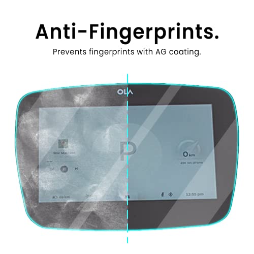 Image of FIRST MART Screen Guard for Ola S1 / S1 Pro /Ola S1 Air Electric Scooter, Full Screen Protector with Installation Kit, HD Clear Display Protection, Scratch Resistant - Pack of 2