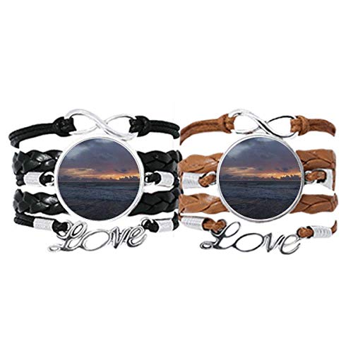 Bracelet ocean sky nature en cuir corde pour style de vie boheme