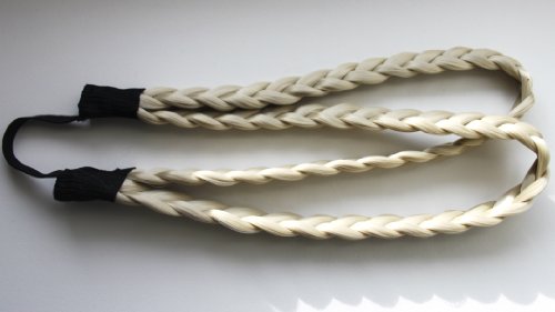 CAISHA by PRETTYSHOP Hair Band Plaited Braid Headband Hairpiece Light Blonde HZ7-2